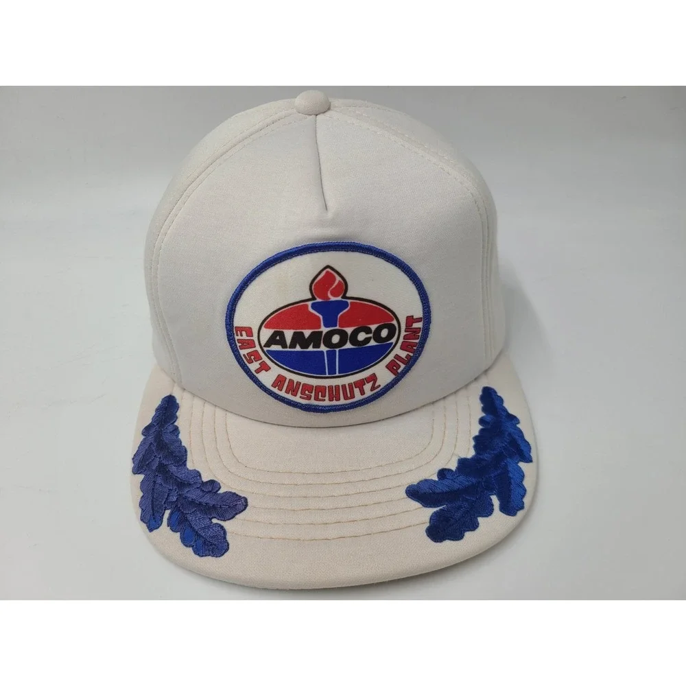 Vintage Amoco East‎ Anschutz Plant Patch Scrambled Eggs Snapback Hat Cap Gas Oil